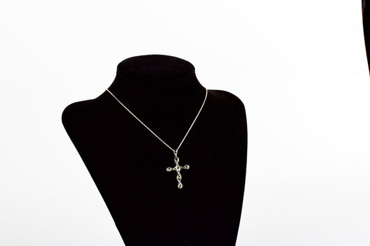 Moldavite Cross Necklace