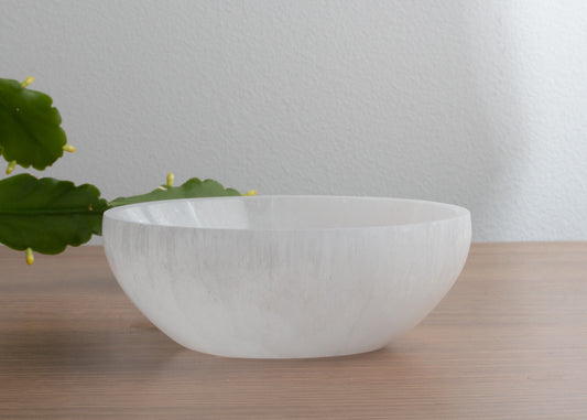 Small selenite bowl