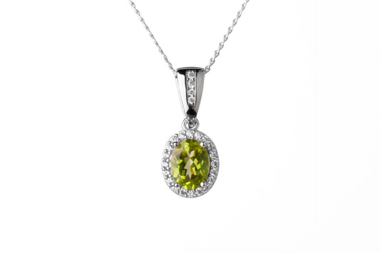 Peridot Faceted Necklace